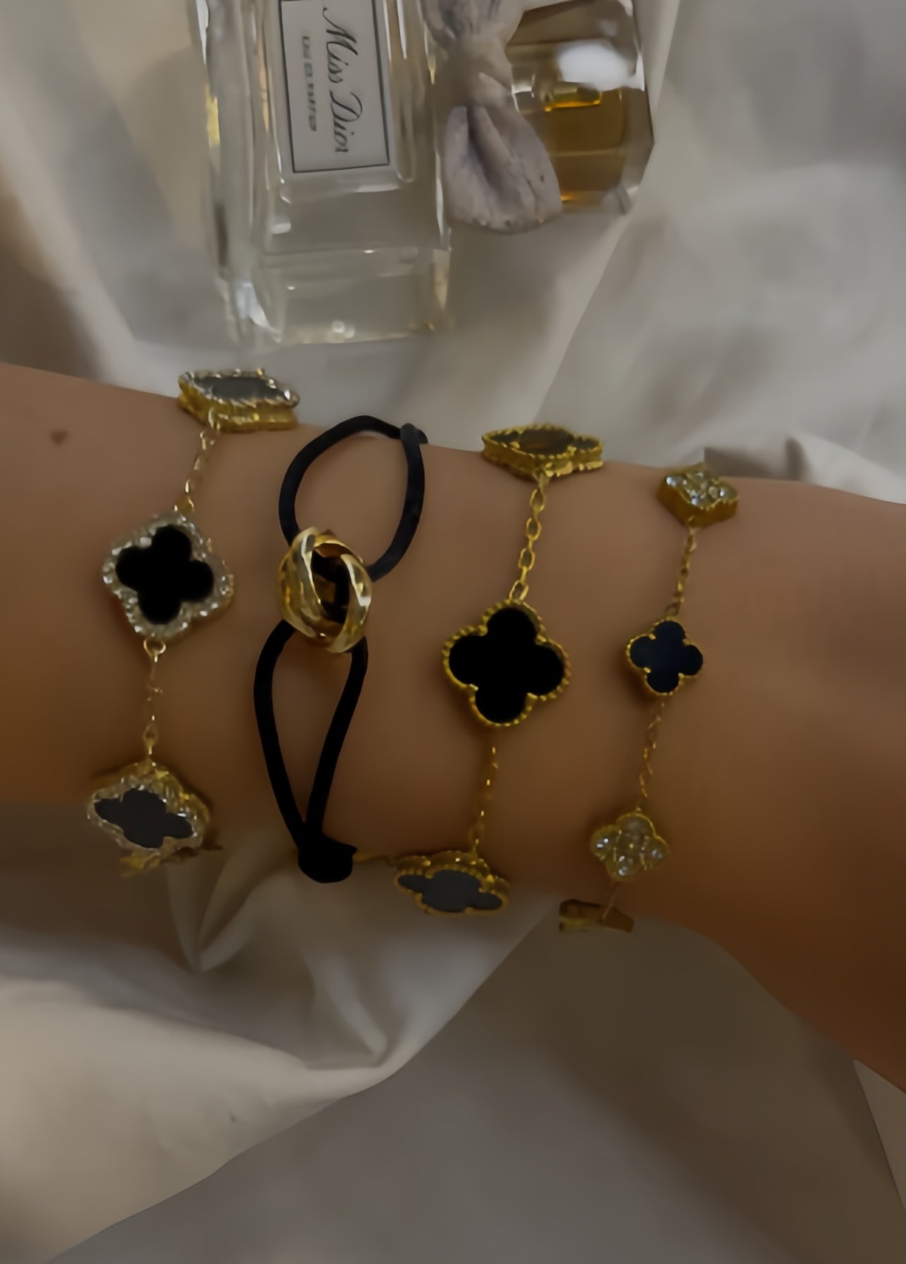 Vera Black Bracelet Stack (4 pieces)