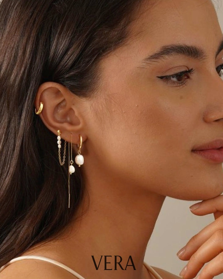 Vera Drop Faux Earrings (3pc Set)